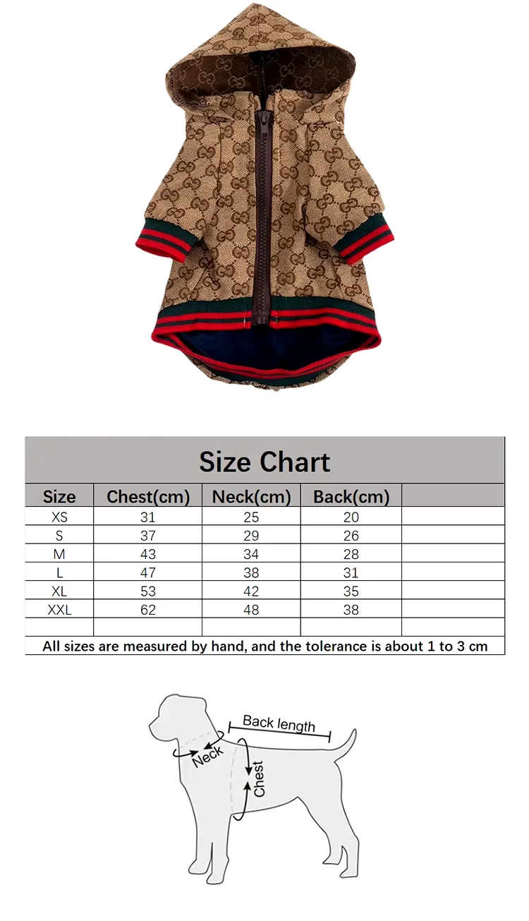 Vente en gros de vêtements pour animaux de compagnie Veste d'hiver populaire pour chien Manteau pour chien chat Vêtements pour chien Sweat à capuche de luxe pour chiot Teddy