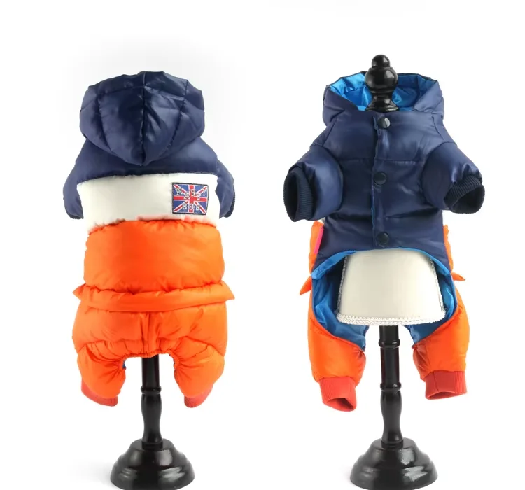 DRESSPET 2024 Nouveau Design Imperméable Pet Puppy Clothing The Dog Face Coat Winter Dog Clothes Jacket Hoodie For Small Medium Dogs