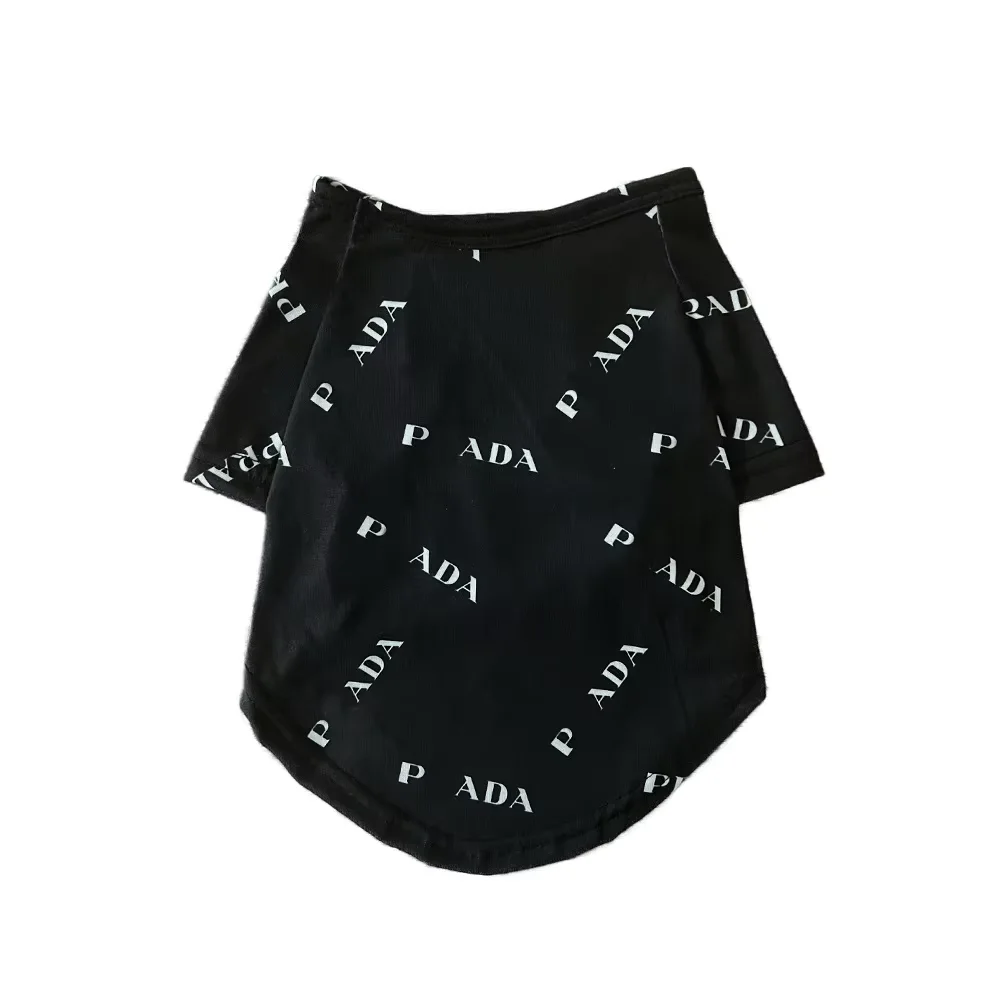 Factory Direct  luxury designer fashion Pet Clothes cotton breathable soft Dog T-shirt