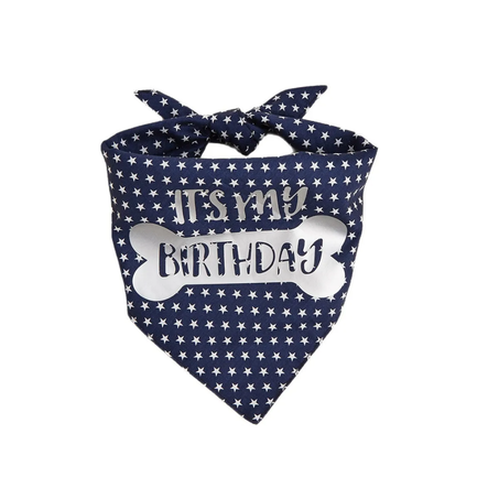 Dogs Bandana "it's my birthday " pet Scarf