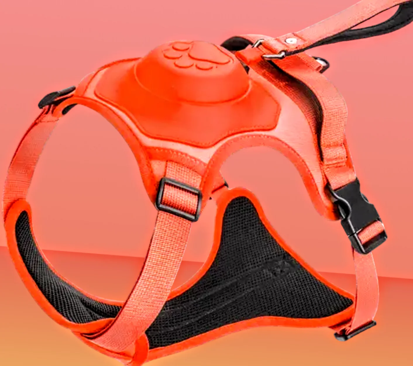 Dog No Pull Harness with Retractable Leash set Automatic Anti-Burst