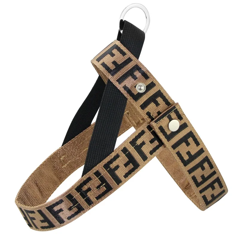 Pet Luxury Fashion Brand Harness collar with Leash