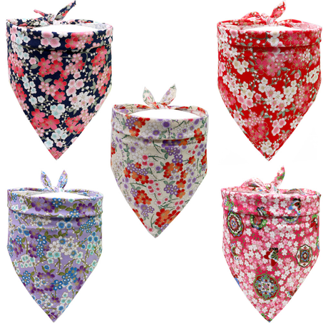 cotton bandana flowers