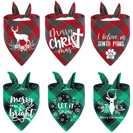 Luxury Pets. Cotton Christmas Bandana 2025