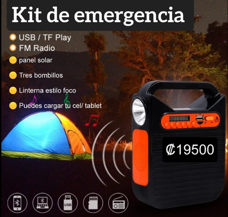 Outdoor Wireless Speaker - 🔆🔋 نظام طاقة شمسية متنقل متعدد الوظائف – إنارة وشحن في أي مكان! 💡☀️