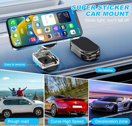 Mobile Phone Holder - 📱 حامل هاتف مغناطيسي للسيارة – تثبيت قوي ومرونة فائقة!