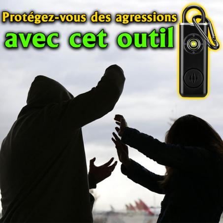 Alarme de défense personnelle Porte-clés d'urgence N