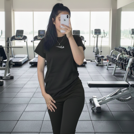 Ensemble  demi manche noir