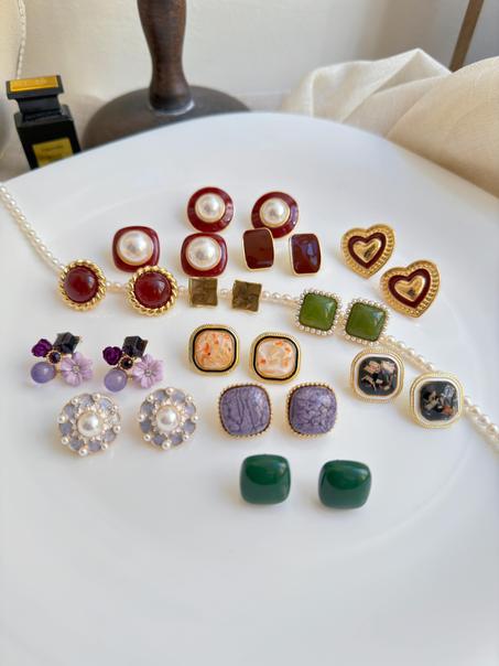 Boucles d'oreilles à  épingles