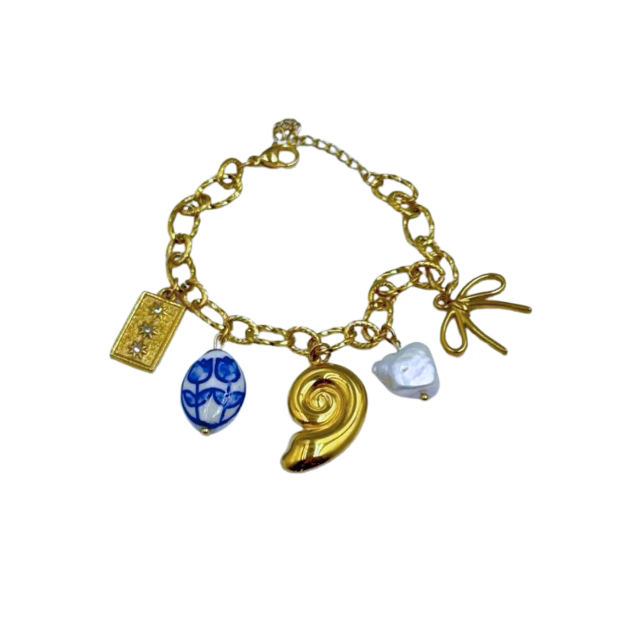 Sapphire Blue Floral & Shell