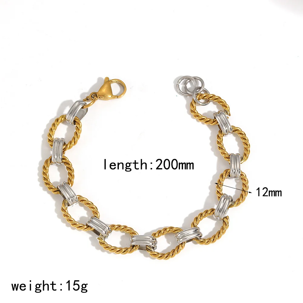 Bracelet à boucle torsadée circulaire