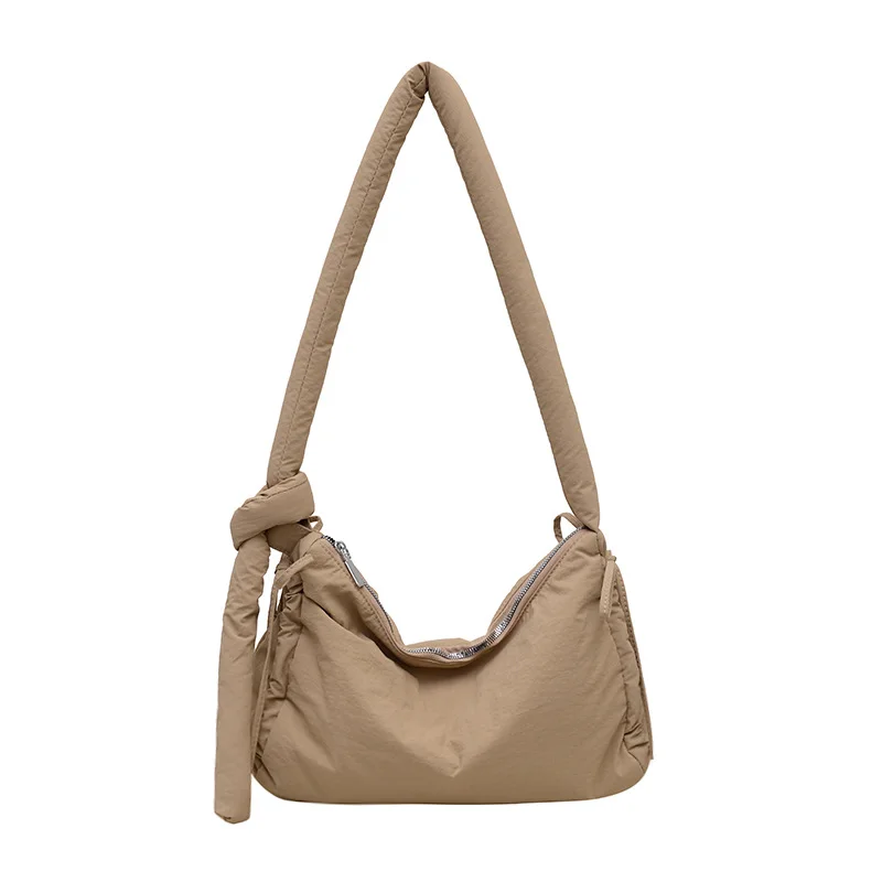 Sac bandoulière uni à cordon