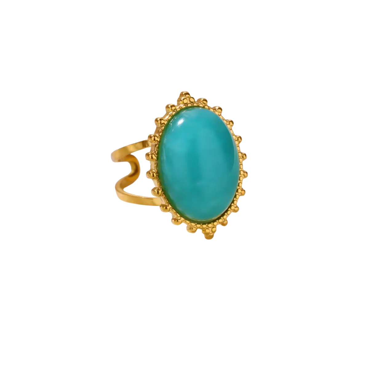 turquoise style cour rétro