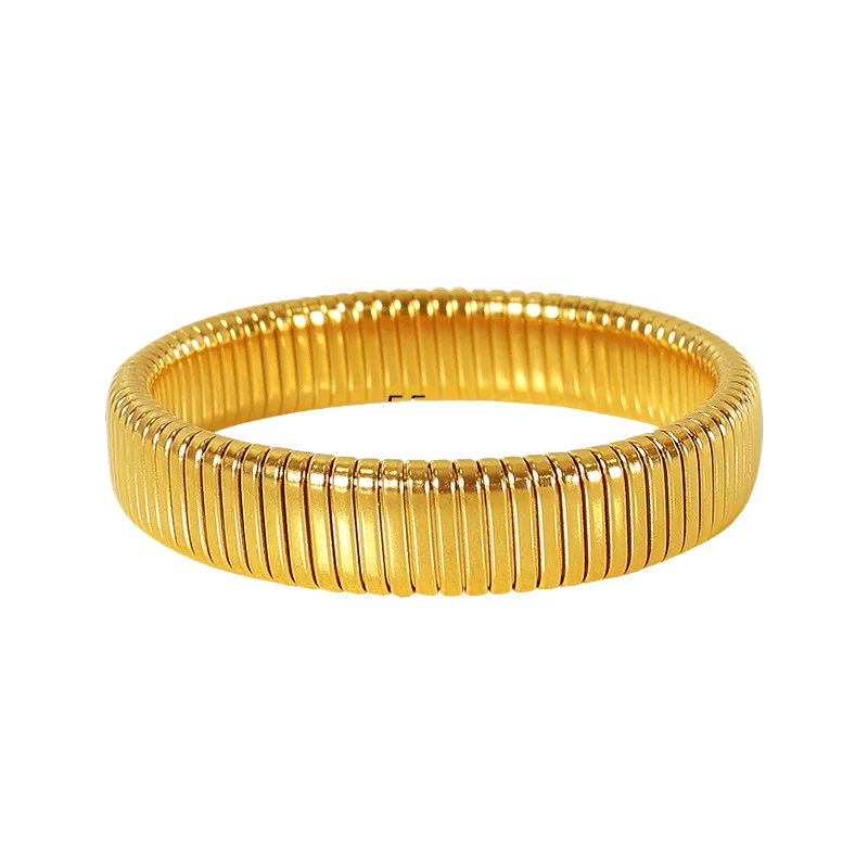 Bracelet à anneaux à rayures verticales