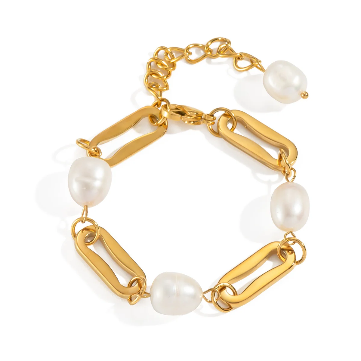 Bracelet de perles naturelle  d'eau douce exquis