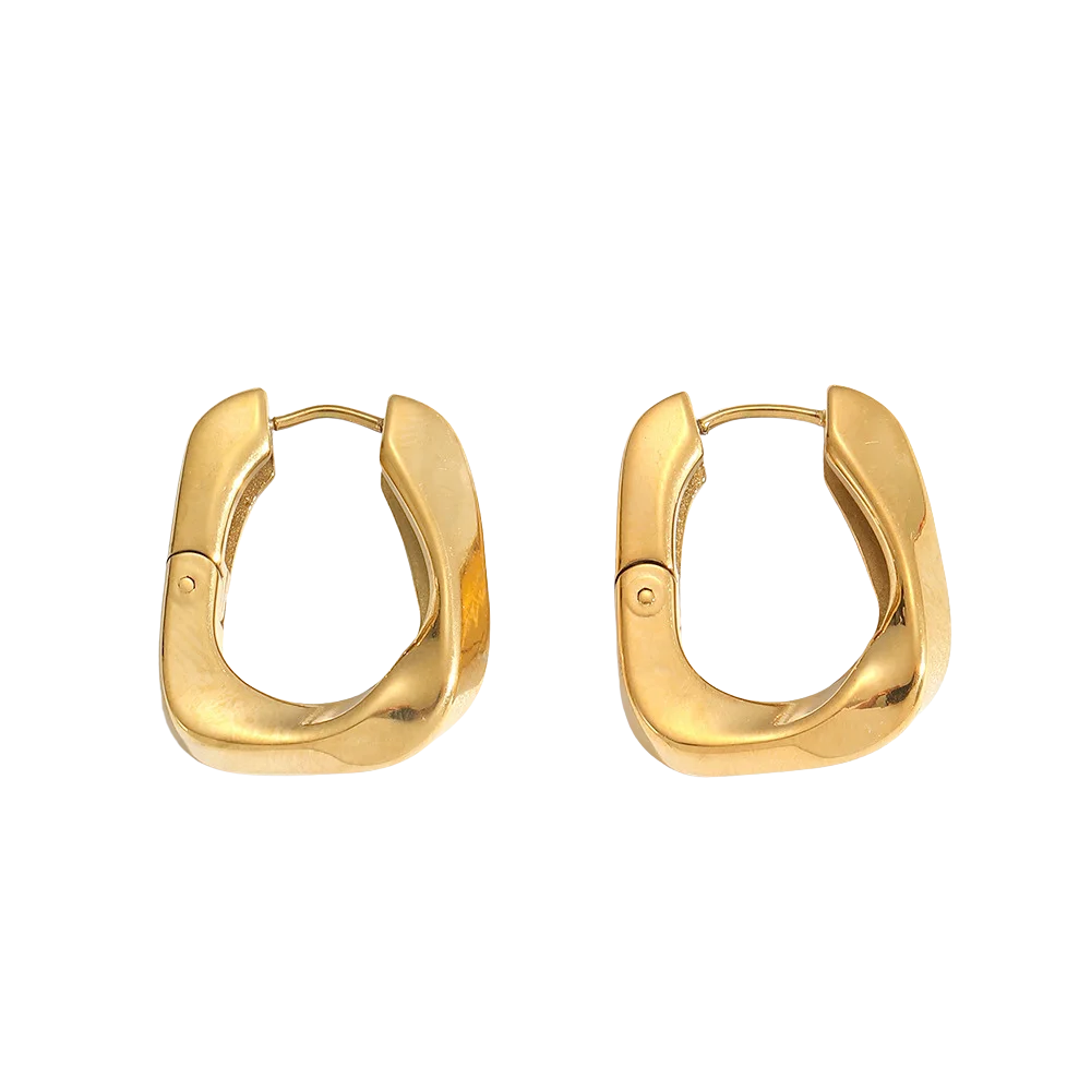 Boucles d'oreilles rétro géométrique