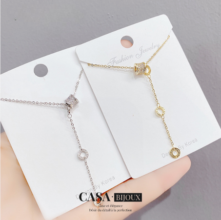 Collier élégant au style coréen avec un design taille fine