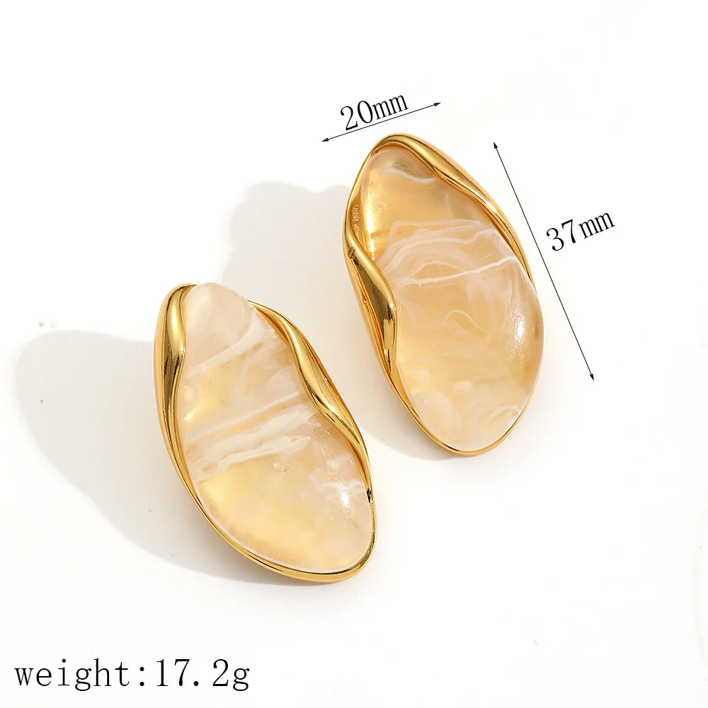 Boucles Citrine Doré