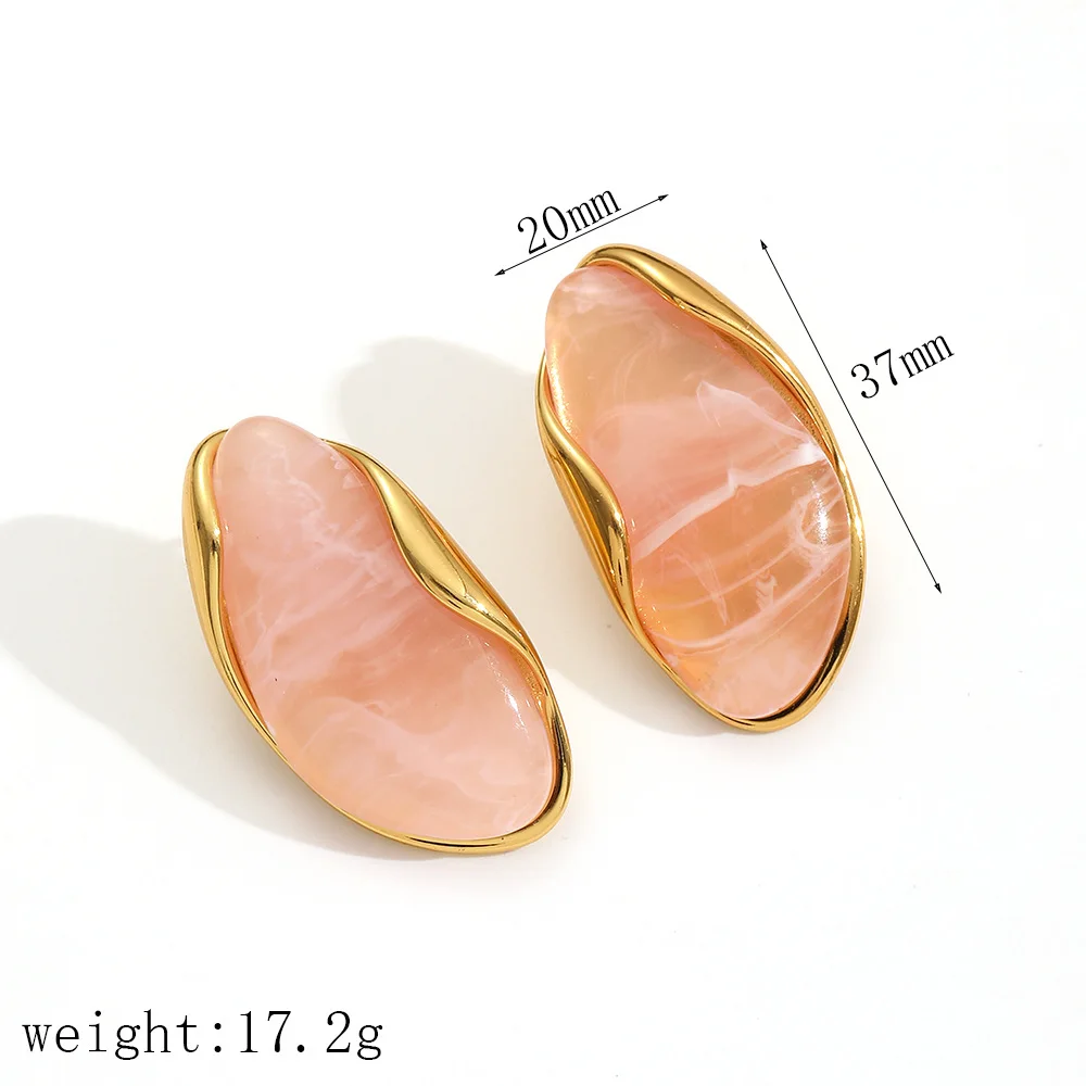 Boucles Citrine Doré