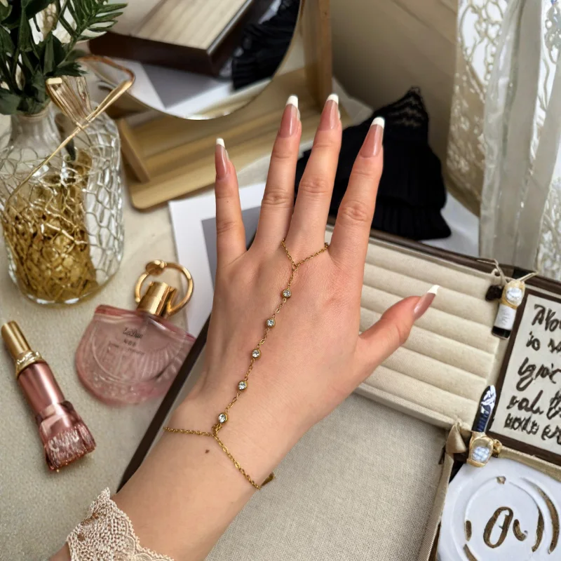 (Multi-cristaux)	Chaîne de main Rivière Diamantée