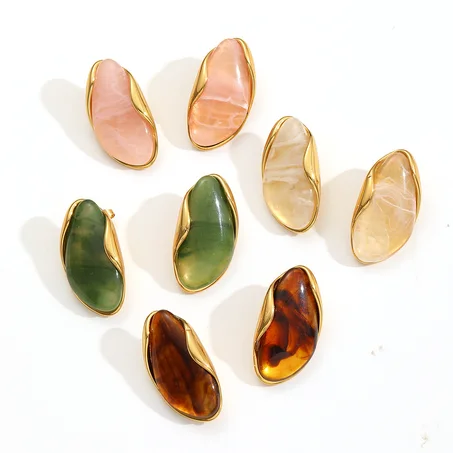 Boucles Citrine Doré