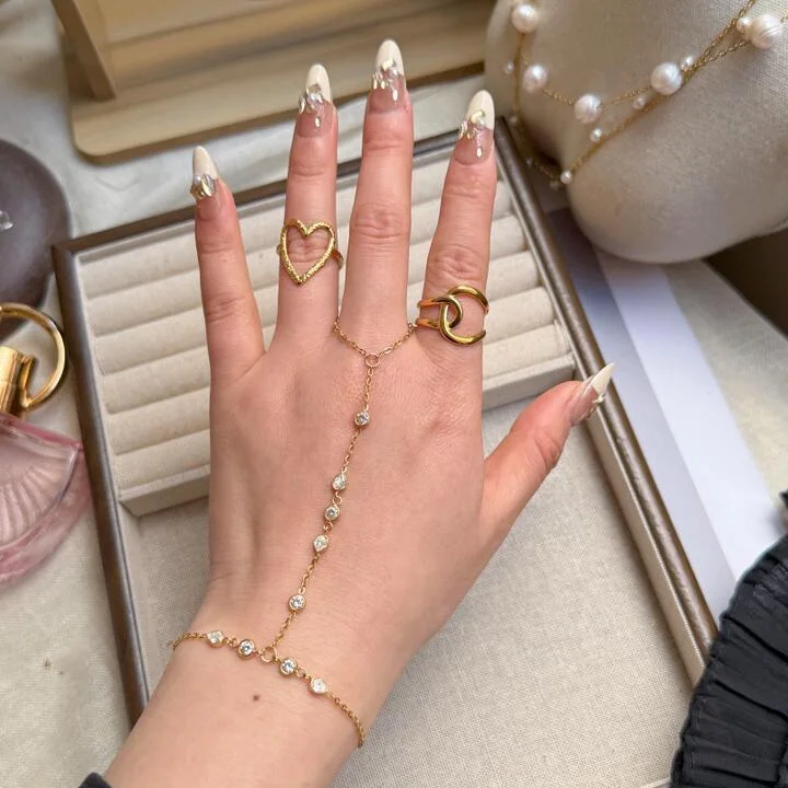 L'Impérial : Bracelet de Main Constellation Cristalline