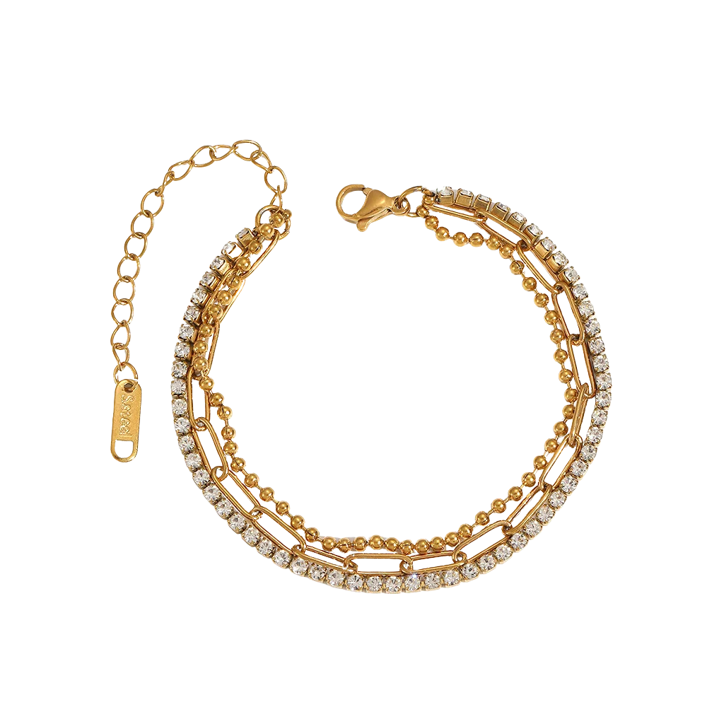 chaîne à trois rangs