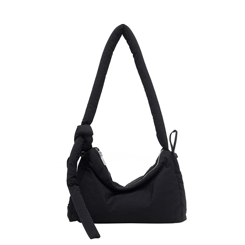 Sac bandoulière uni à cordon