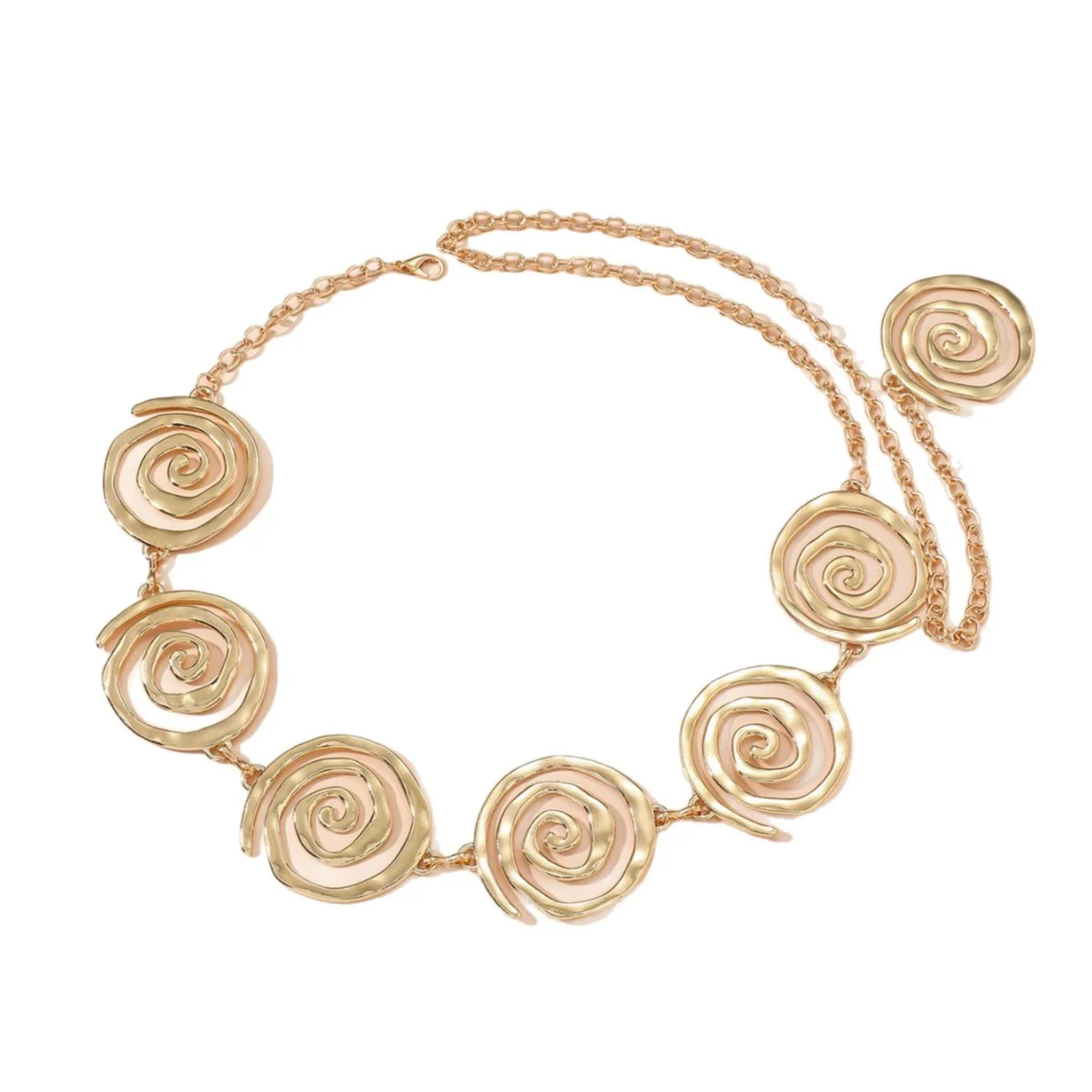 Ceinture Chaîne Spirales Or Signature Zinc Alloy