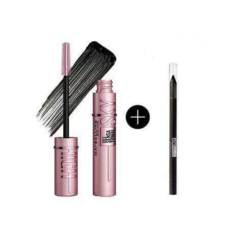 Maybelline New York Pack Mascara Lash Sensational SKY HIGH + Tattoo Liner Crayon Gel