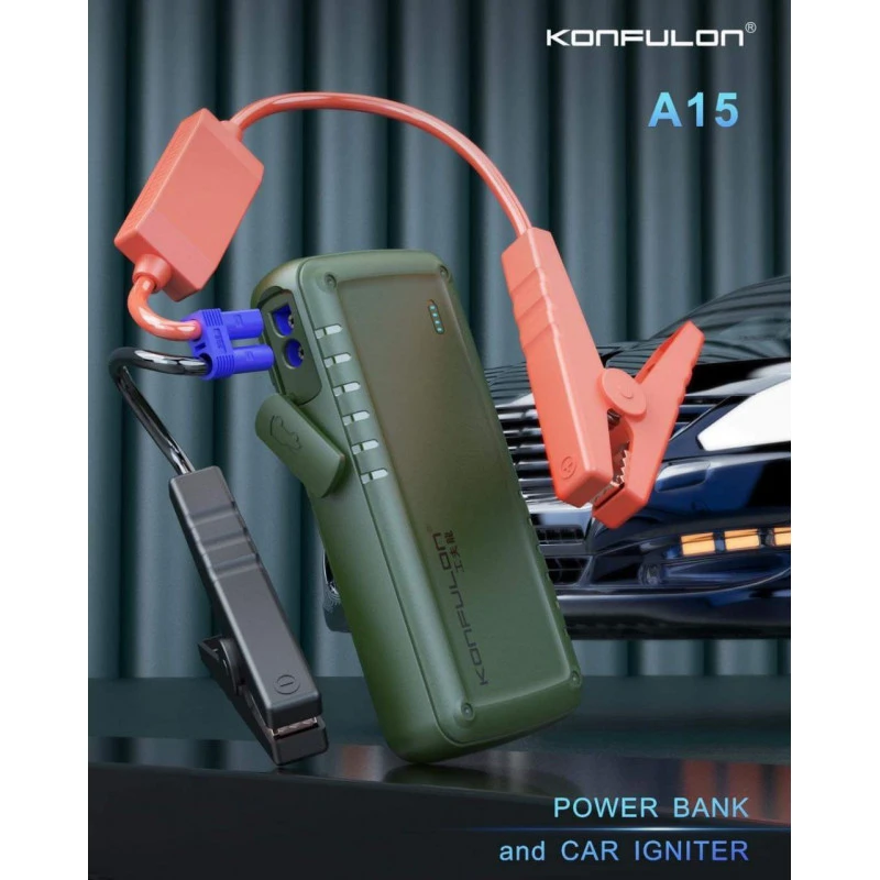 شعل طوموبيلك فـ ثواني مع Konfulon A15 🔋🚗