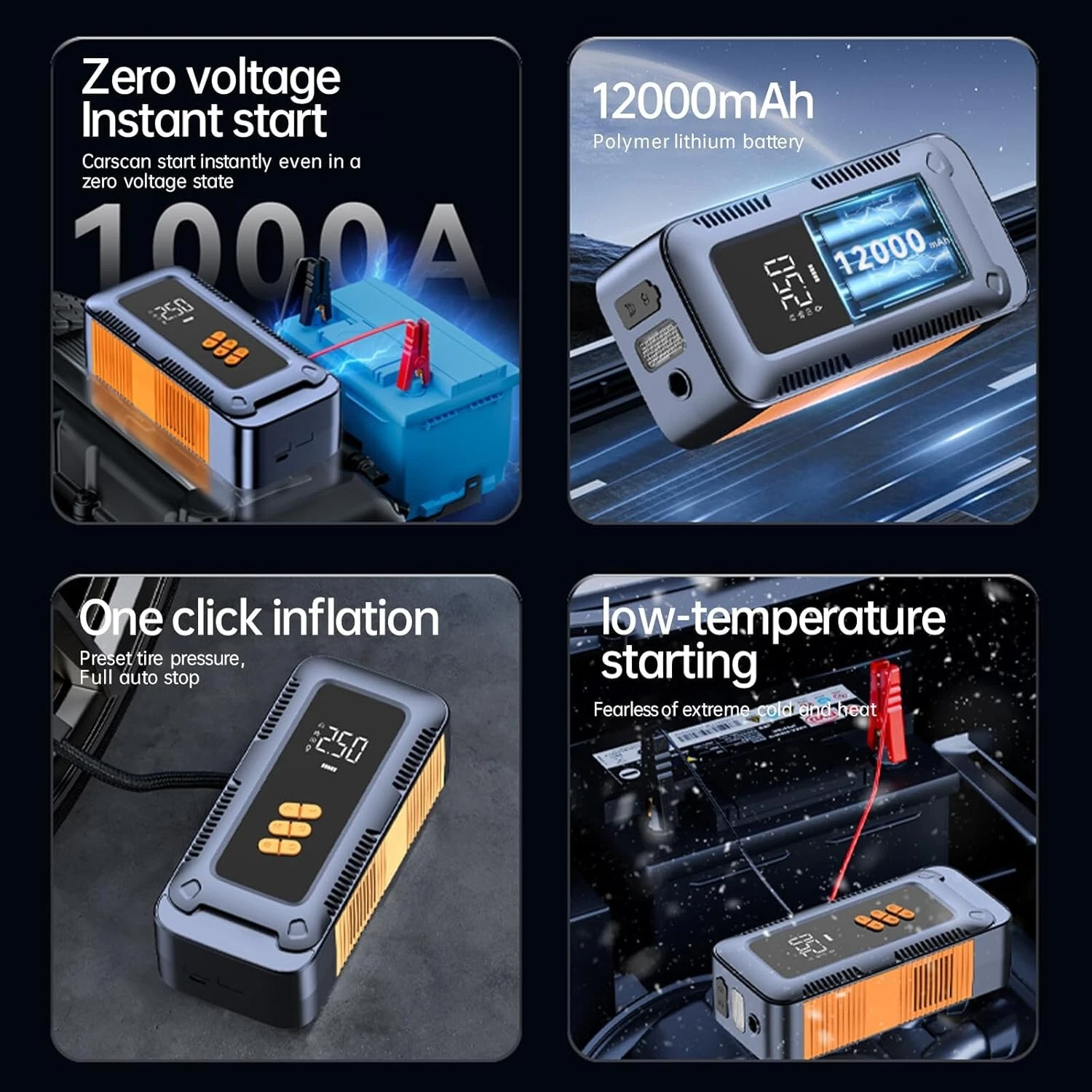 🦾 PowerX 4-in-1 — محطّتك المتكاملة للطاقة والنفخ والطوارئ 🚗⚡