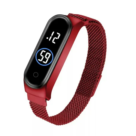 ساعة  البصمة LED+التوصيل بلمجان