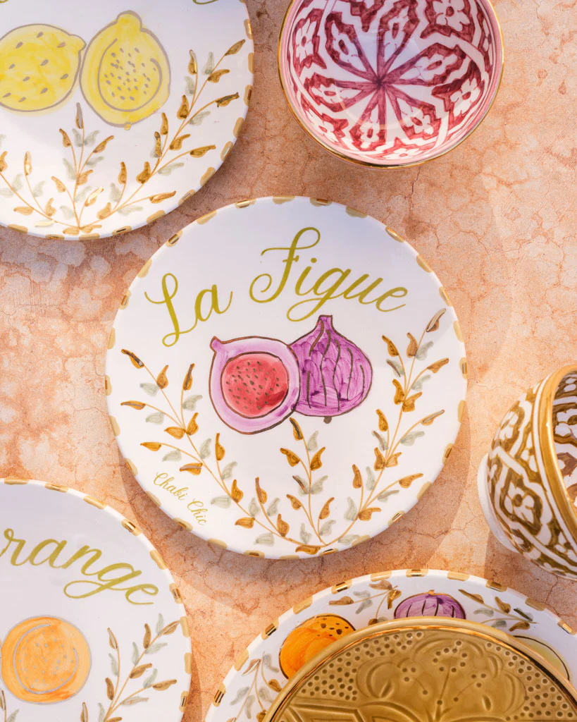 Set of 4 medium plates