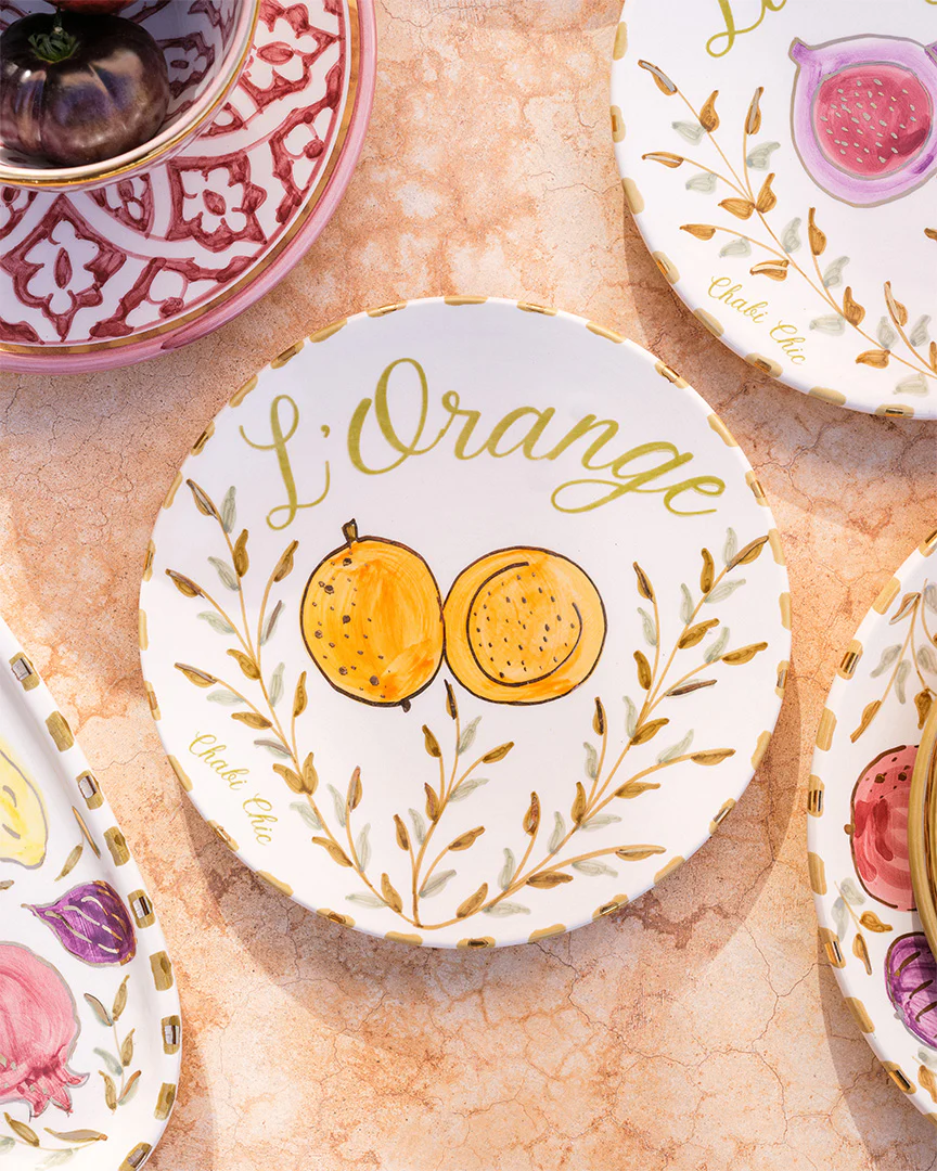 Set of 4 medium plates