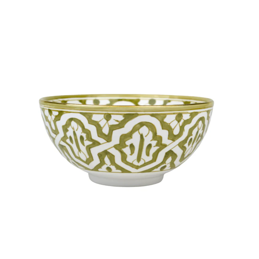 Round Bowls and Salad Bowl – Fassia Khaki Gold