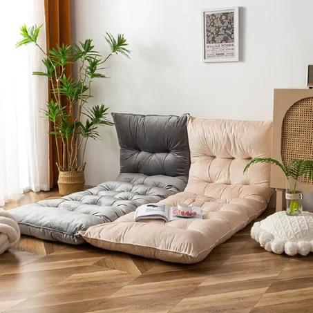 Matelas de Sol Capitonné à la Main - Rembourrage Mousse et Ouate - 170x70x13 cm - Disponible en Plusieurs Coloris