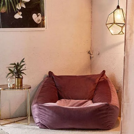 Fauteuil Pouf en Velours Antitache – Confort et Élégance sur Mesure