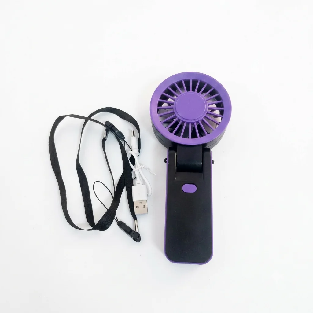 Mini Ventilateur Portable Pliable 180° USB Rechargeable - 3 Vitesses مروحة يد محمولة قابلة للطي 180° USB قابلة للشحن - 3 سرعات