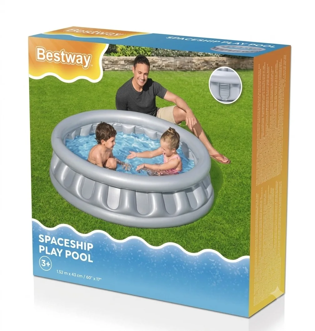 Piscine Gonflable Bestway Spaceship Play Pool pour Enfants - 1.52m x 43cm - +3 ans