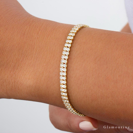 Double Row Tennis Bracelet