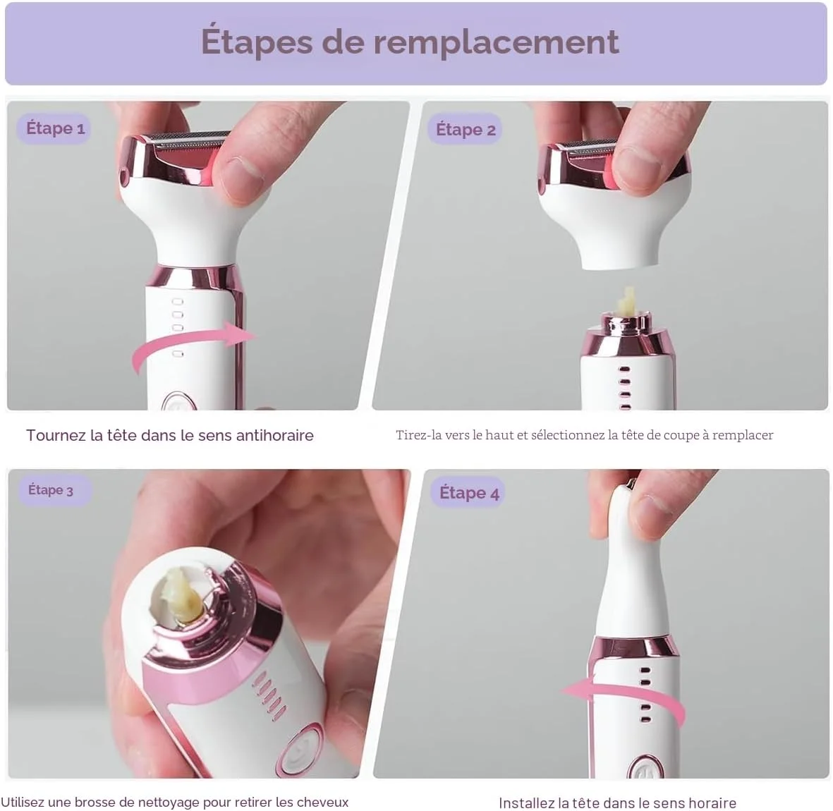 Epilateur Electrique Femme, 5 en 1