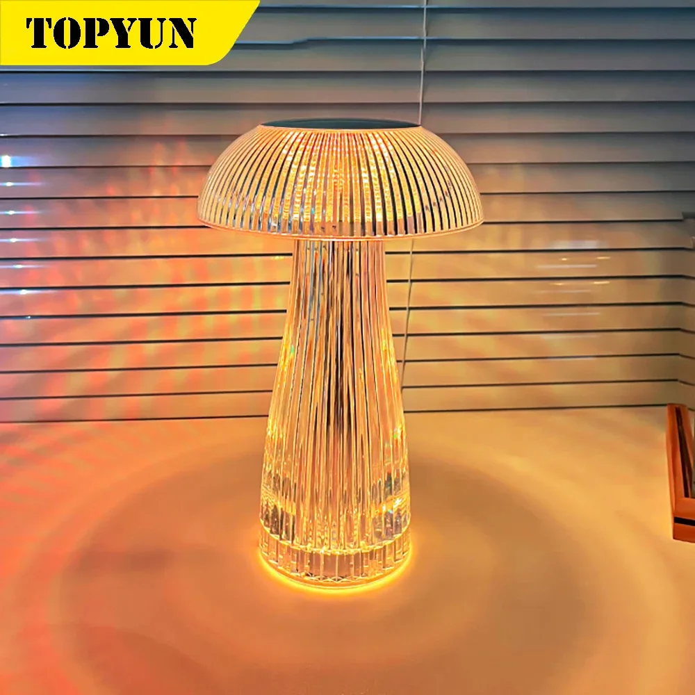 Lampe de Table Rechargeable en Forme de Méduse