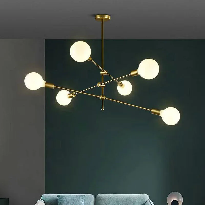 Lustre Nordique Moderne - 6 Ampoules