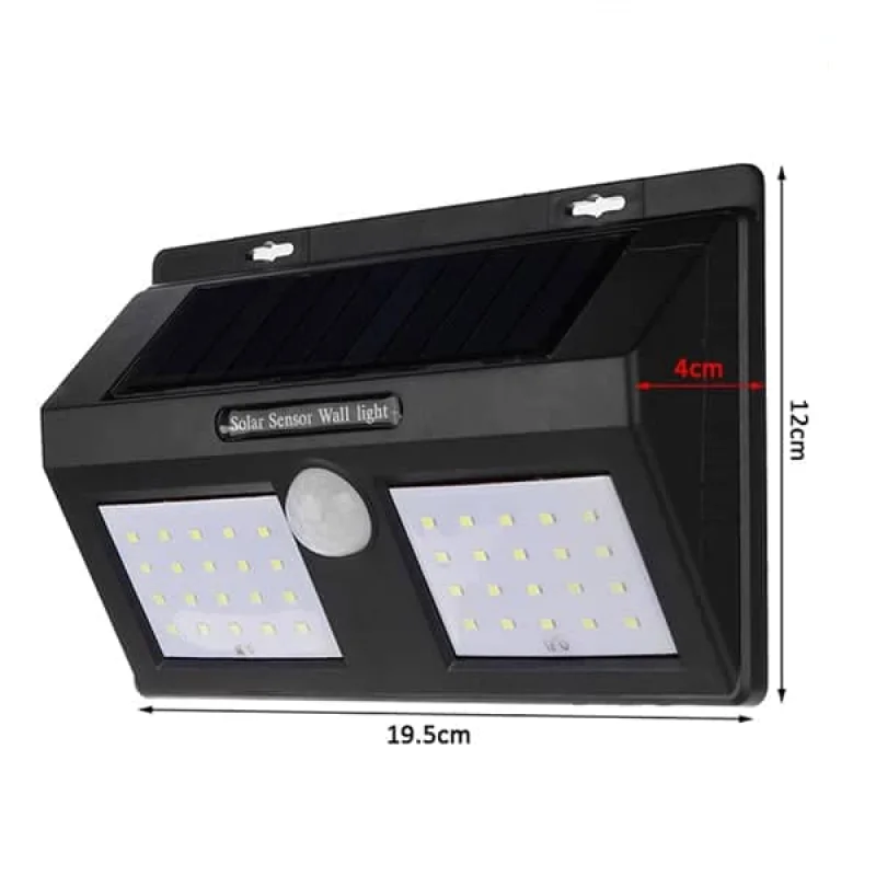 Applique solaire 40 Led étanche avec détecteur de mouvement