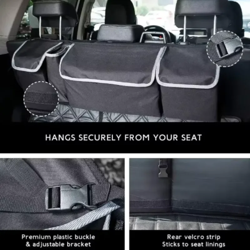 Organiseur de voiture avec 4 poches
