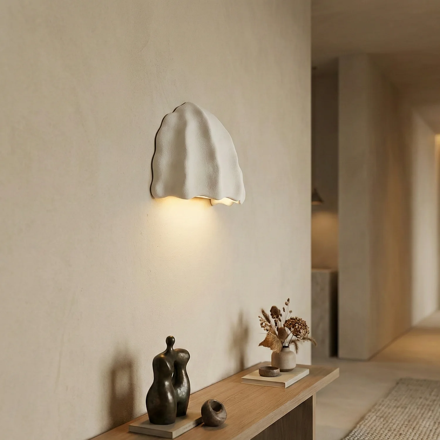 Cache lampe MEDUSE en platre