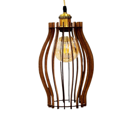 LUSTRE EN BOIS MALIKA