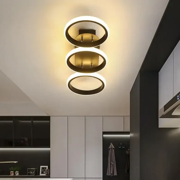 Lustre Plafonnier 3 Anneaux LED