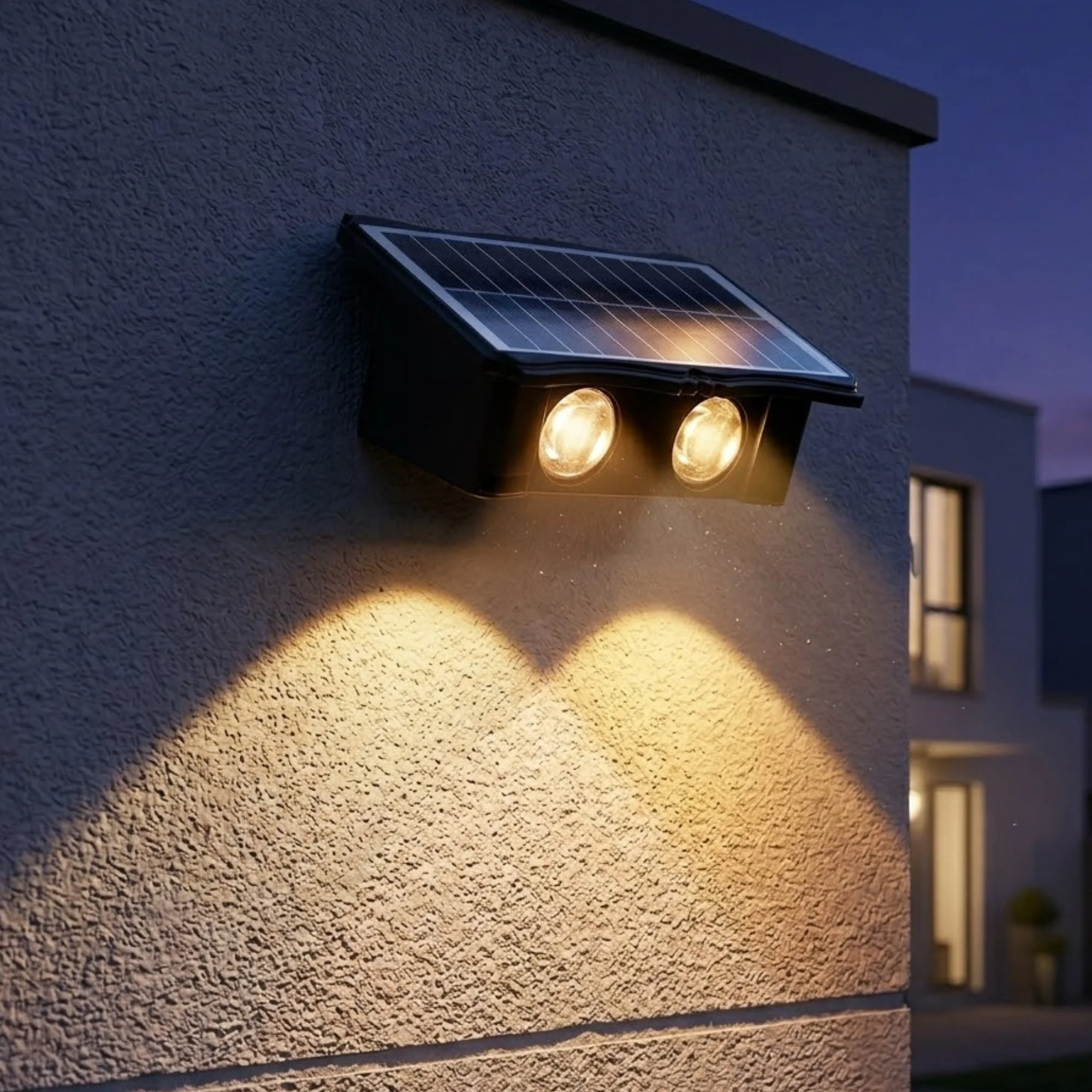 Applique solaire murale à faisceau – 3000K + 6500K